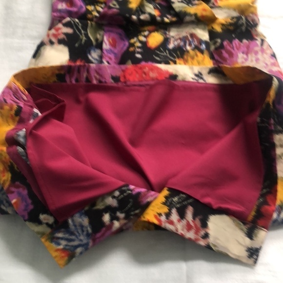 Anthropologie Moulinette Soeurs Tropica Floral Jacquard Strapless Mini Dress 0 - Picture 8 of 12